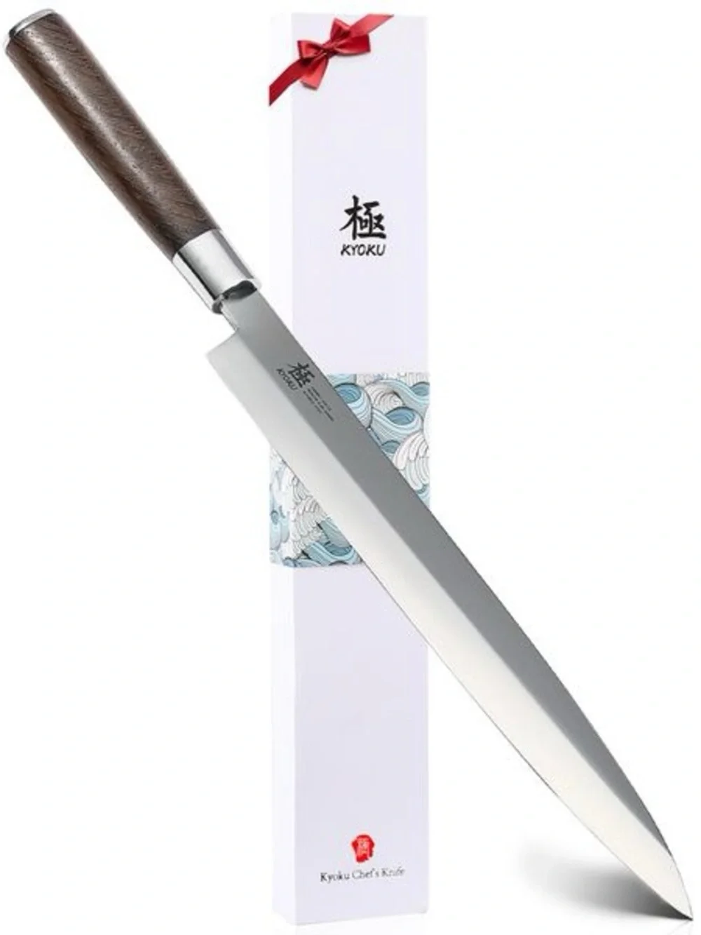 Samurai Series 10.5” High Carbon Japanese Steel Yanagiba Knife (In Box)